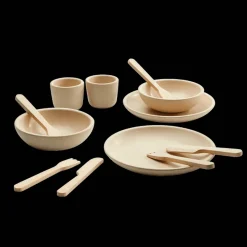 PlanToys tableware set - houten tafelgerei - Online