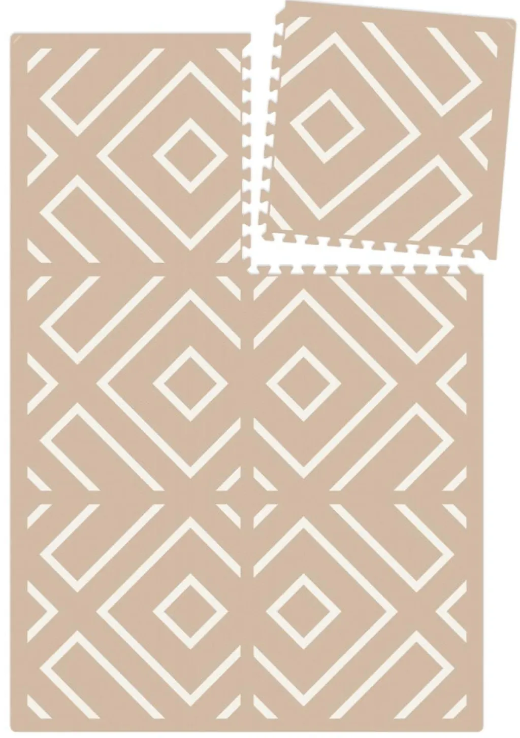 Eeveve Tapis puzzle - Modern Blocks Desert Sand - New