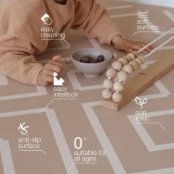 Eeveve Tapis puzzle - Modern Blocks Desert Sand - New