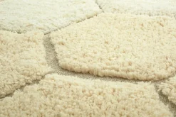 Lorena Canals Tapis rond lavable Honeycomb - Golden - Outlet