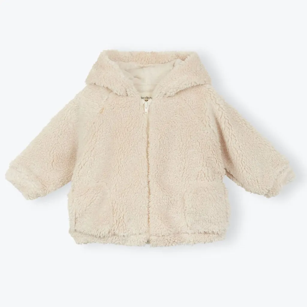Arsene et les pipelettes Teddy cardigan - beige - Discount