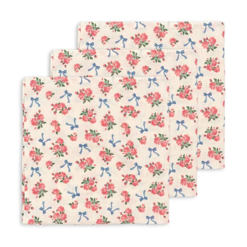 Konges Slojd Tetradoeken 3 pack muslin cloth - Bella Rosita - Sale
