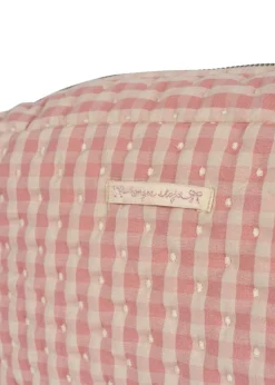 Konges Slojd Toiletzak - Powder Pink Check - Outlet