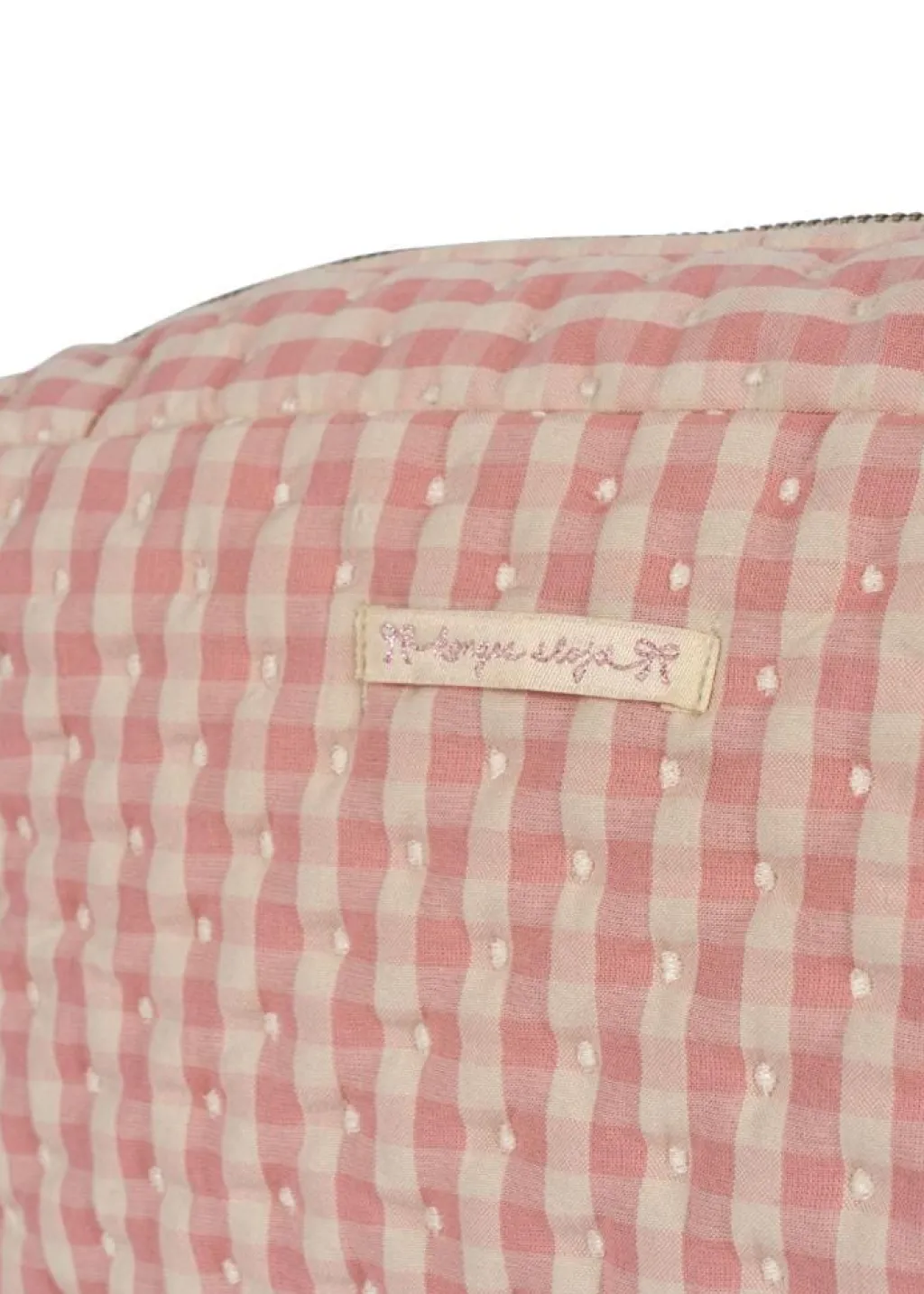 Konges Slojd Toiletzak - Powder Pink Check - Outlet