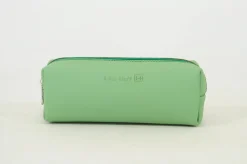 Own Stuff Trousse en cuir - Vert pastel - Discount
