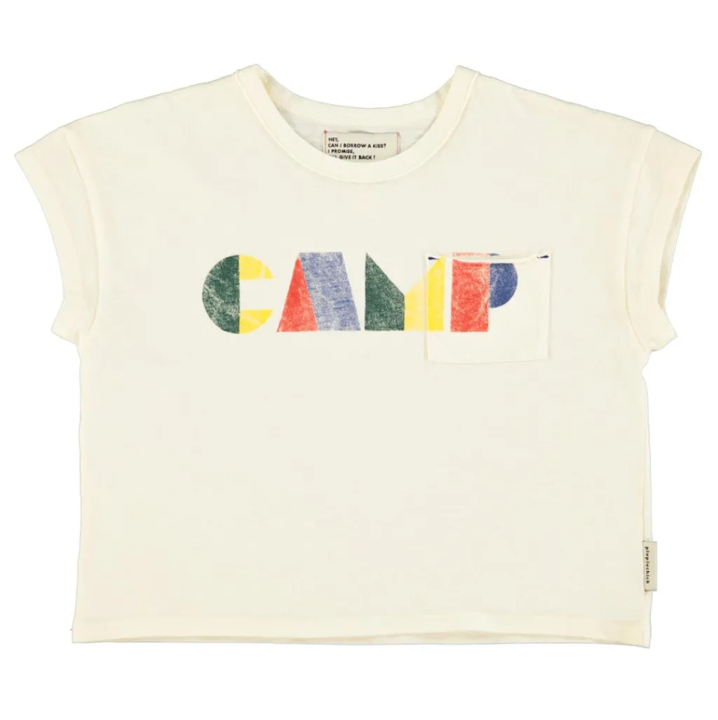 Piupiuchick T-shirt - ecru met "camp"-print - Hot
