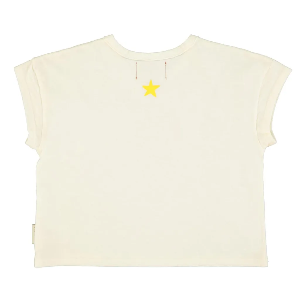 Piupiuchick T-shirt - ecru met "camp"-print - Hot
