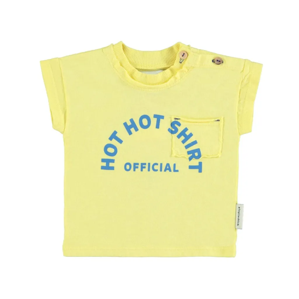 Piupiuchick T-shirt - geel met ijsjesprint - Hot