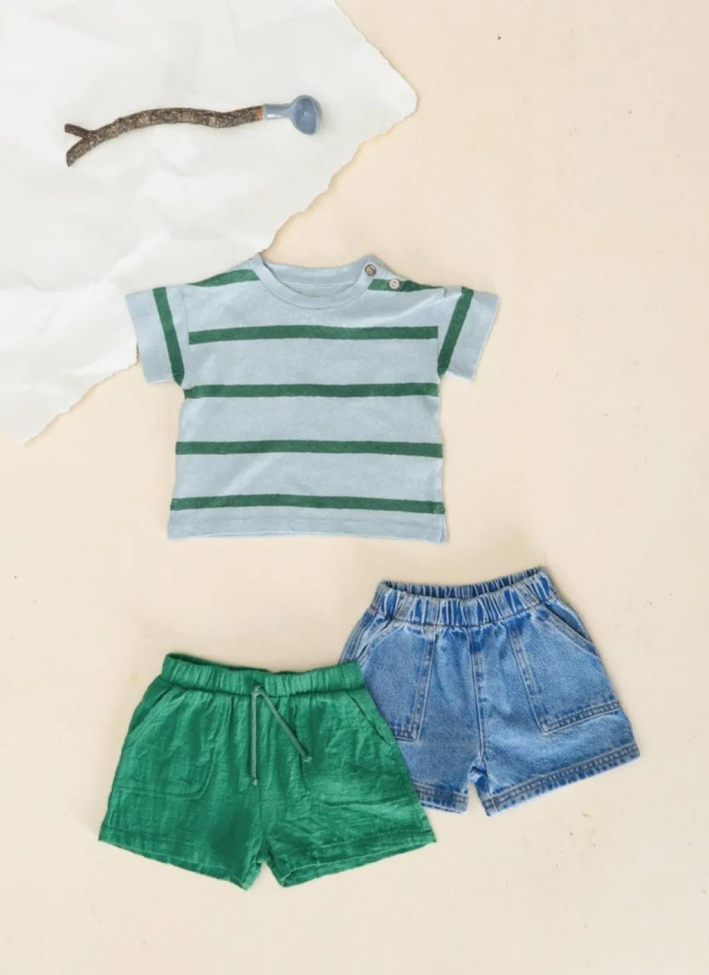 Play Up T-shirt met strepen - Botanical - Online
