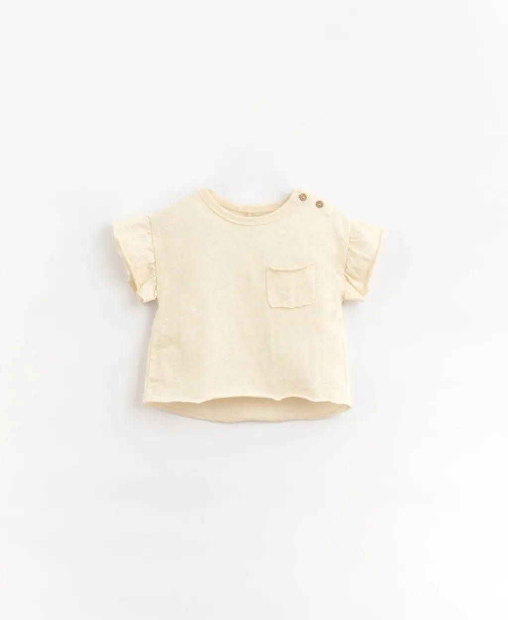 Play Up T-shirt met volantmouw baby - Karité -