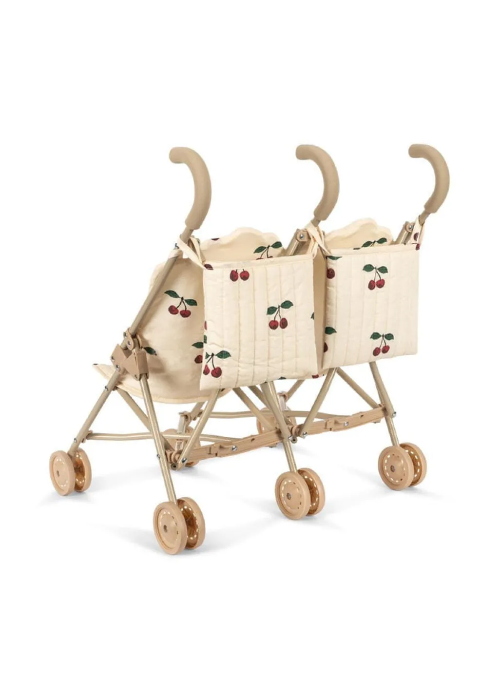 Konges Slojd Twin doll stroller - Ma grande cerise poppenwagen - Clearance