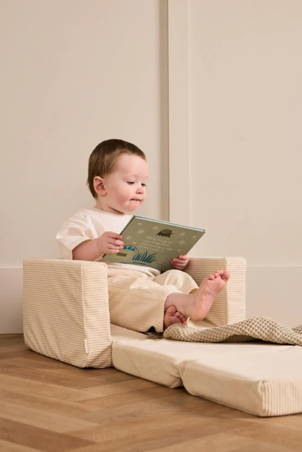 Kid's Concept Uitklapbare fauteuil - Off White - Best