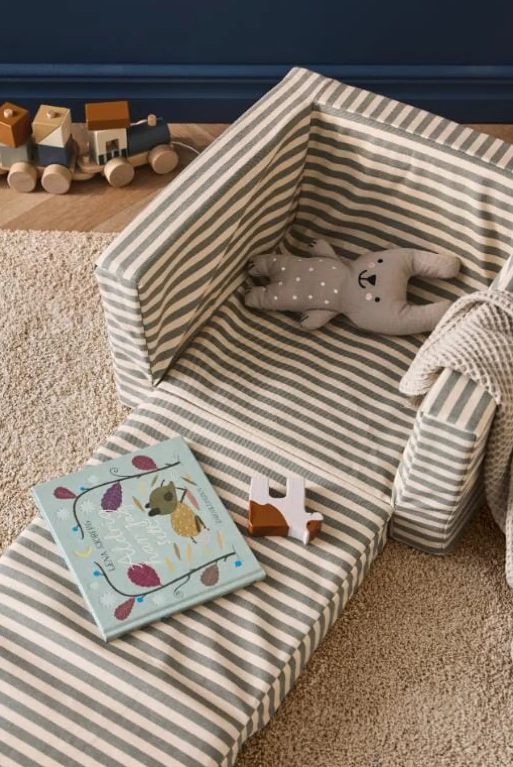 Kid's Concept Uitklapbare fauteuil - Stripe - Online