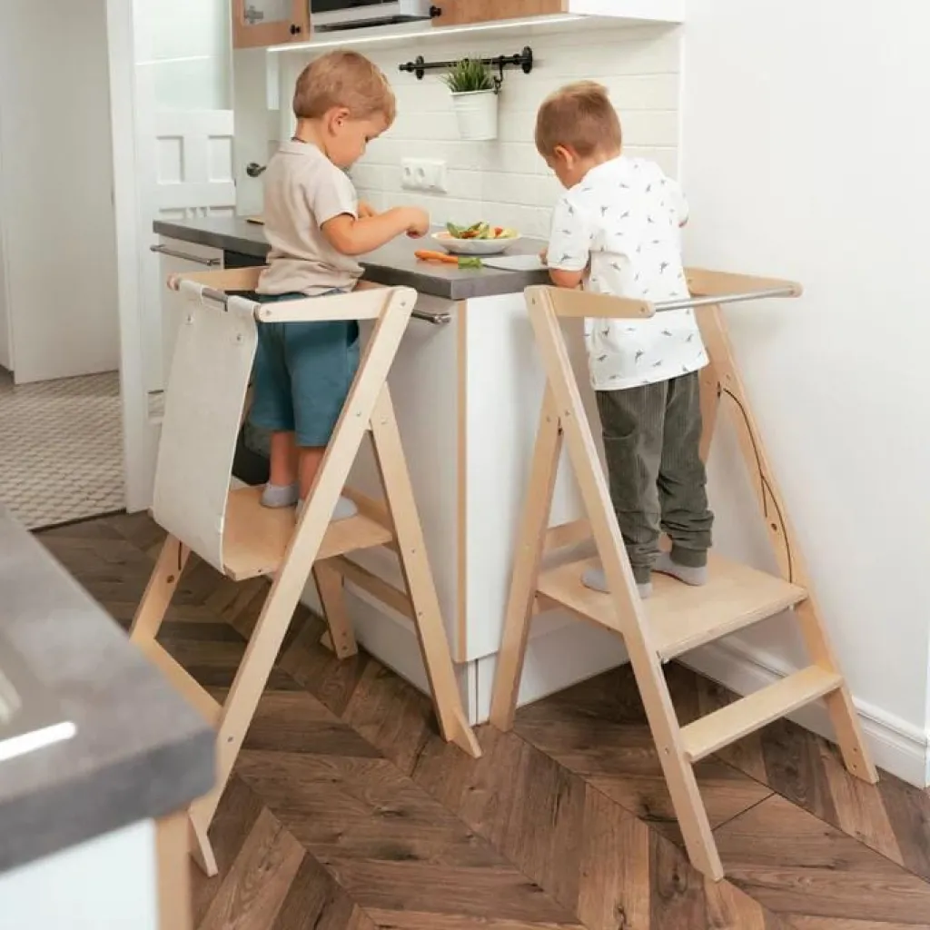 Ette Tete Veiligheidsnet voor Step'N'Fold leertoren - Grijs - Hot