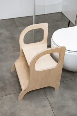 Ette Tete Verstelbaar houten opstapje Miimo - Naturel - Clearance