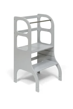 Ette Tete Verstelbare houten leertoren Step up! - Grijs - Discount