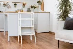 Ette Tete Verstelbare houten leertoren Step up! - Wit - Discount