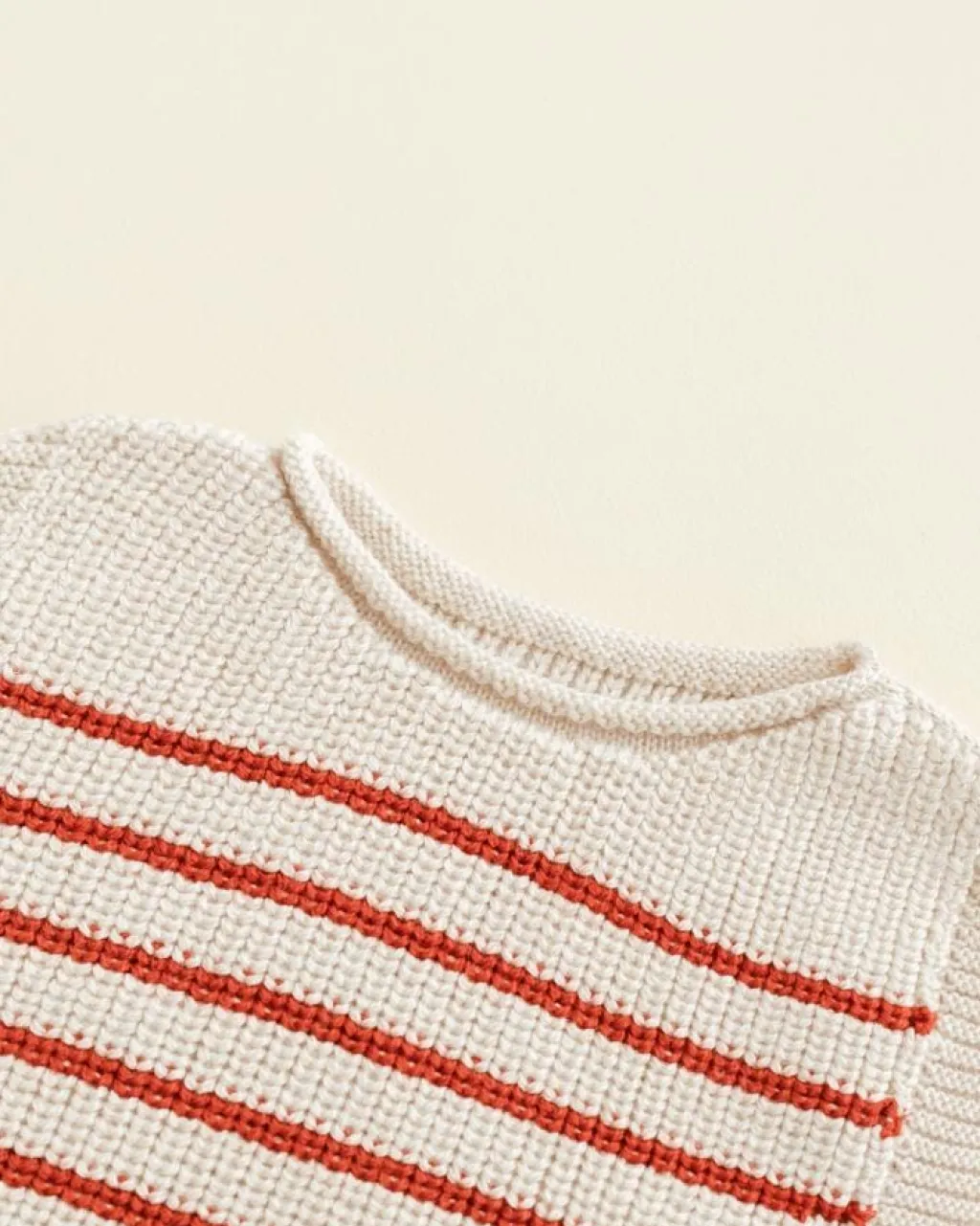Hvid Vest Harvey Baby - Cream / Red - Outlet