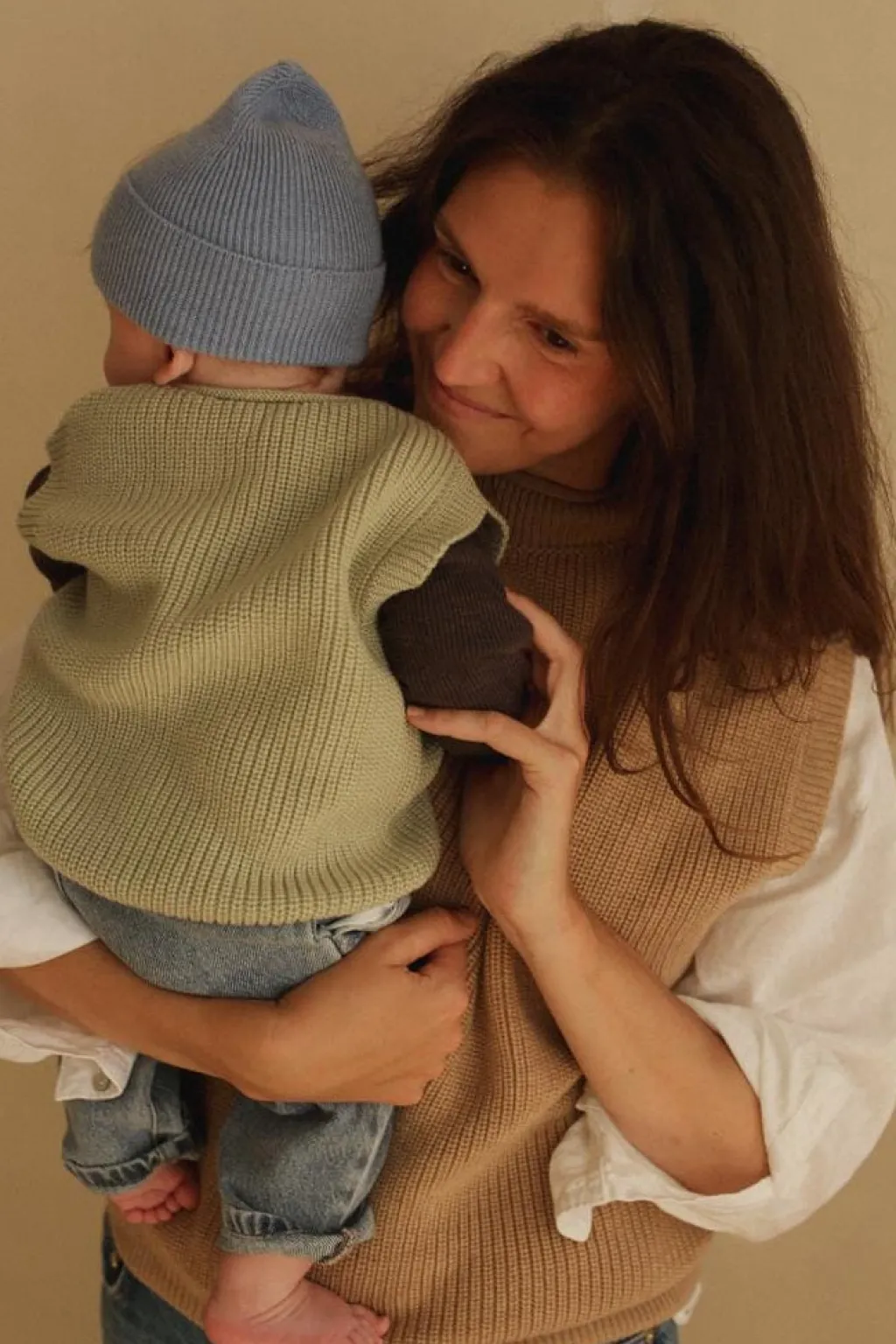 Hvid Vest Harvey Baby - Mint - Sale