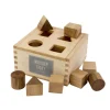 Wooden Story Vormenpuzzel box - Natural - Outlet