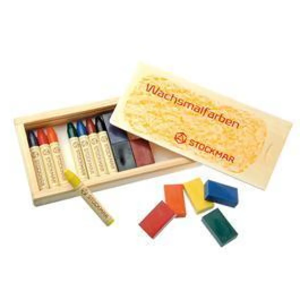 Stockmar Wasstiftjes en wasblokjes combi - 2x8 kleuren - New