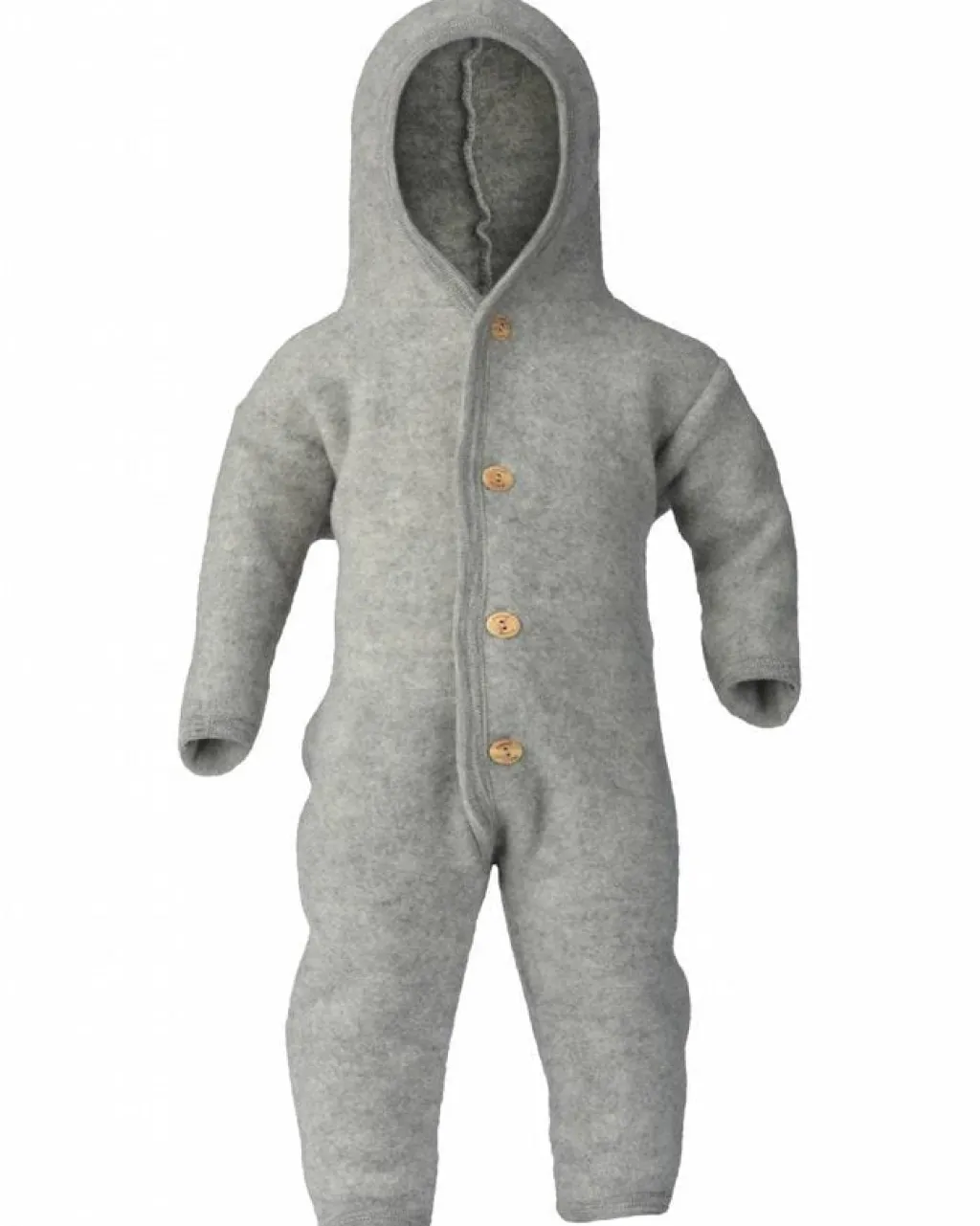 Engel Natur Wollen onesie - Light grey Mélange - Hot