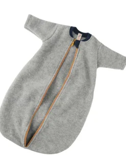 Engel Natur Wollen slaapzak met lange mouwen - Light grey melange - Clearance